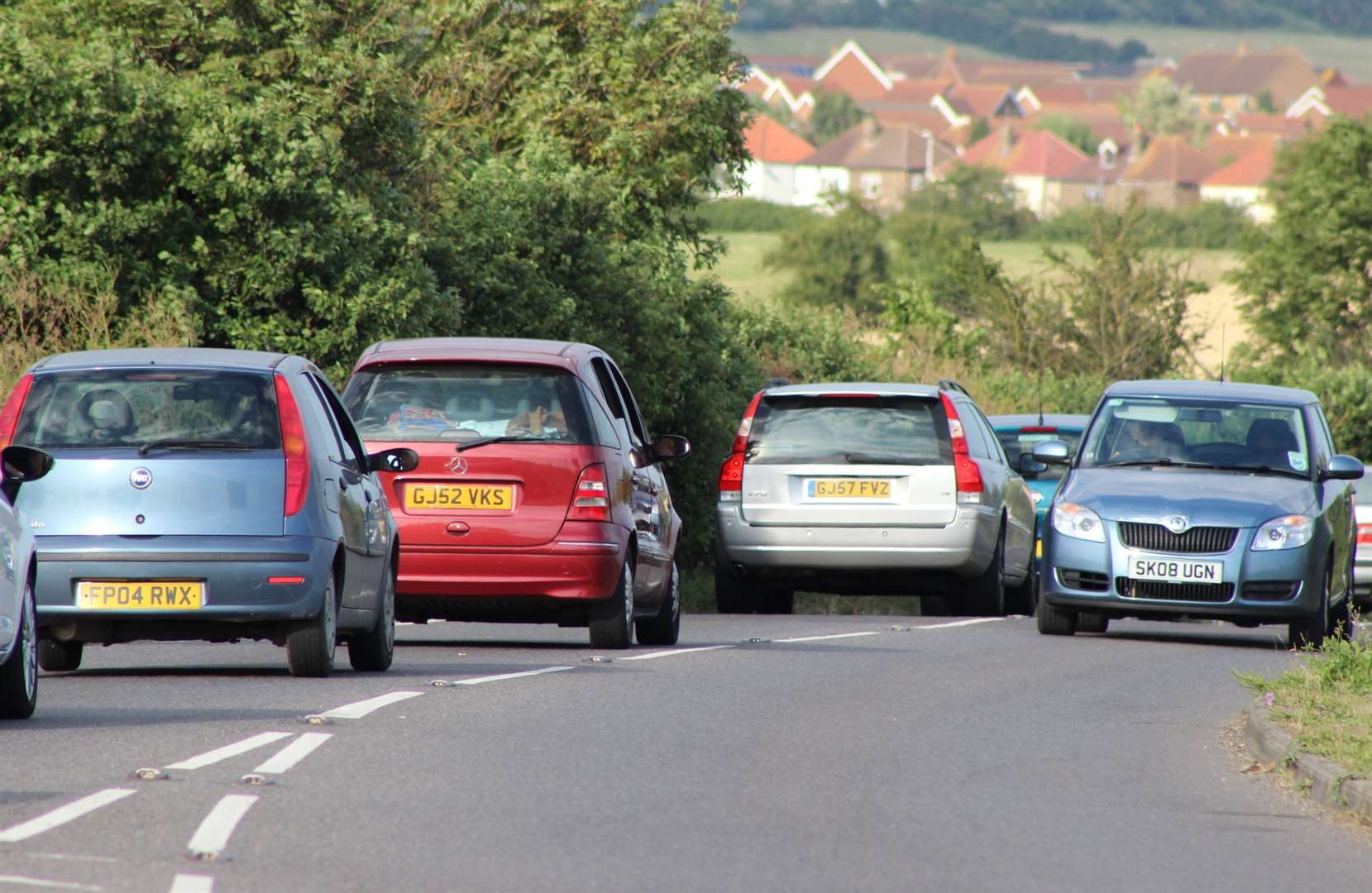 Traffic is building along Minster's Lower Road. Stock picture