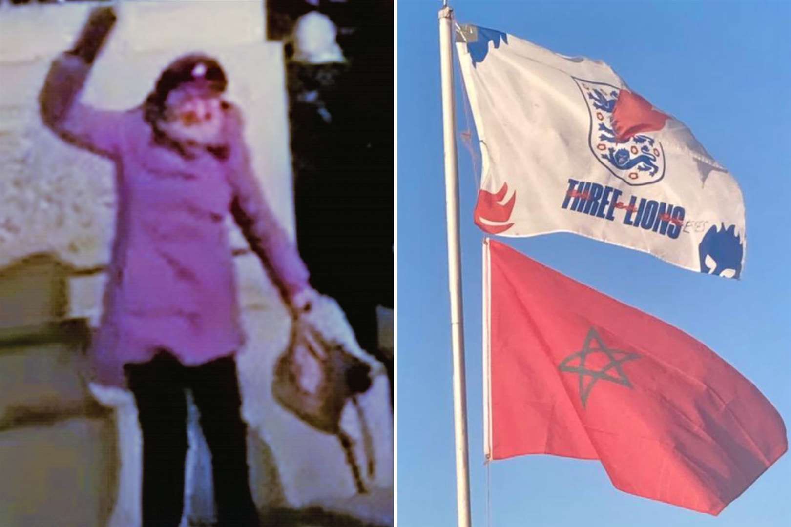 Carole Blacher, from Orpington, has been dancing with Morocco fans in Trafalgar Square and flying the nation's flag outside her house after drawing them in the family sweepstake