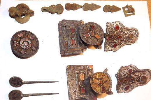 The artefacts found off the A20 near Maidstone