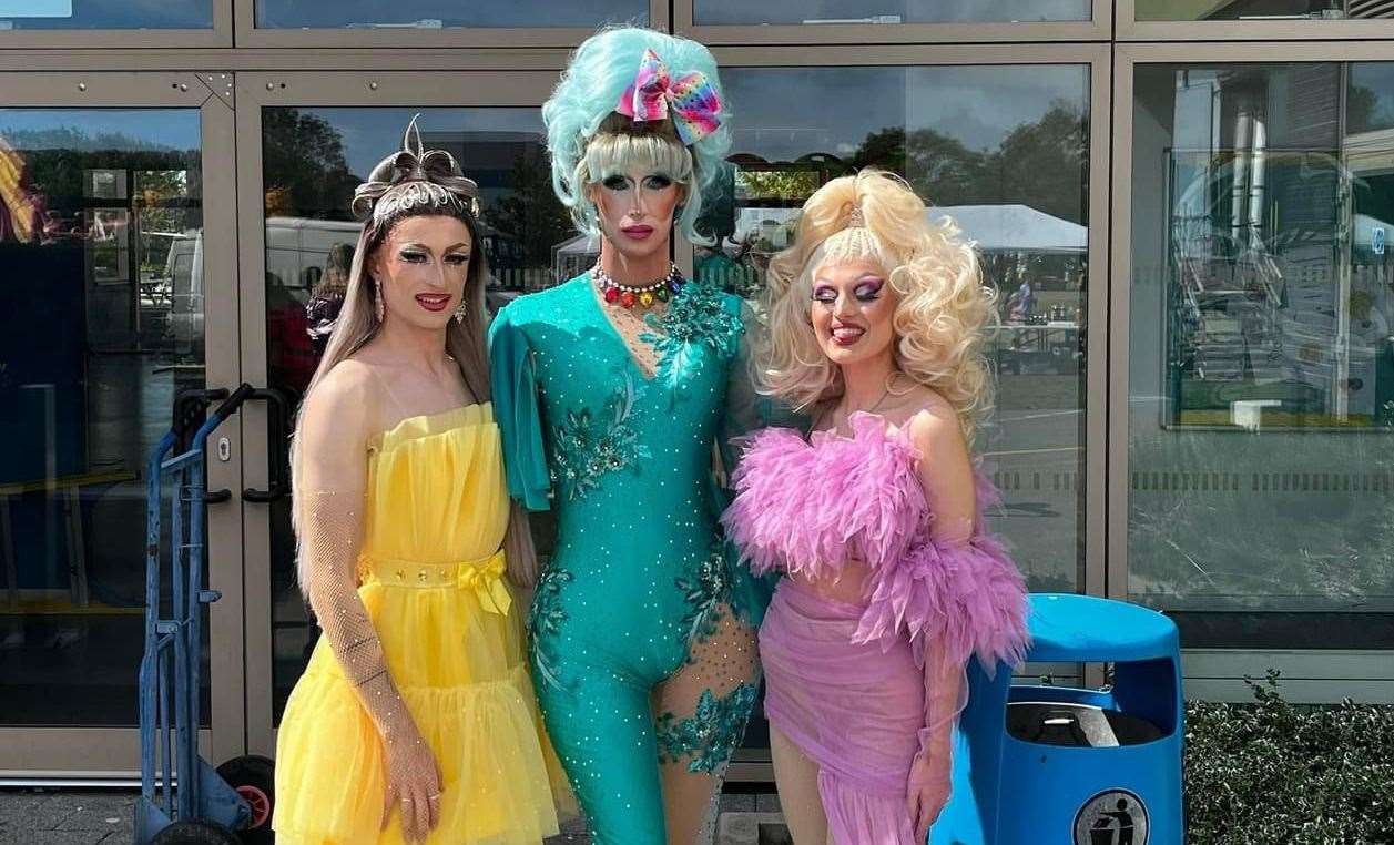 Swale Pride, held at at Oasis Academy in Sheerness, saw dancers and drag queens in attendance during the day