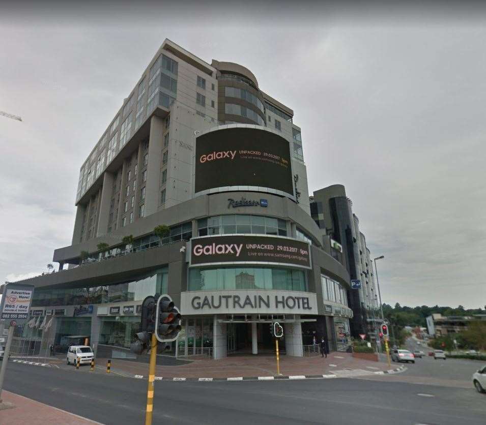 The Radisson Blu hotel in Johannesburg where Noah Smith was murdered by his father. Picture: Google