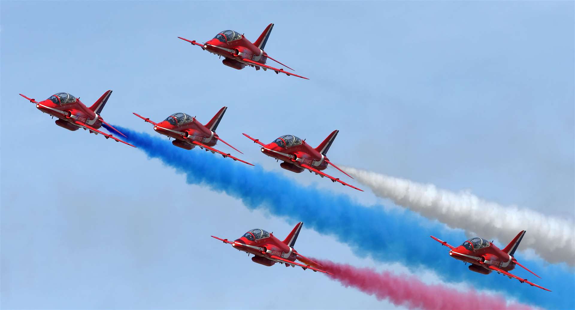 The Red Arrows will be flying over Kent