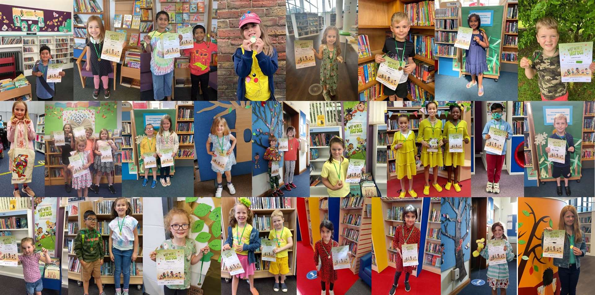 Kent's library summer reading challenge completers 2021. Picture: Kent County Council