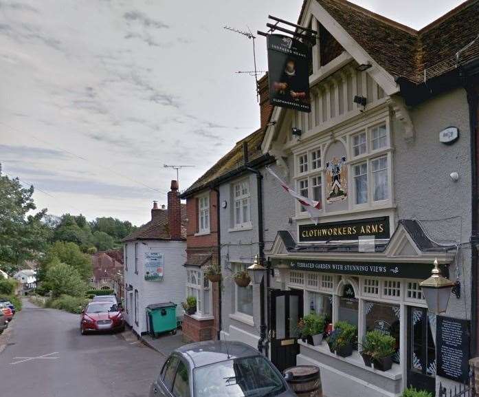 The Clothworkers Arms, in Sutton Valence Picture: Google Street View (42519055)