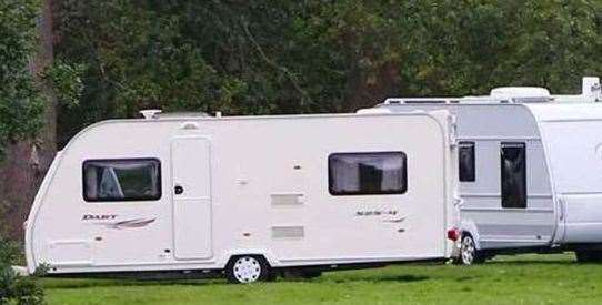 Touring caravans have been used at the site already. Picture: Andy Jones