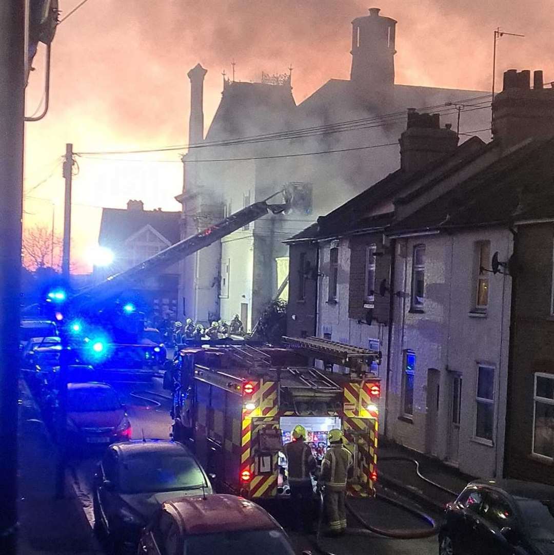 Fire crews are at the scene. Picture: Samantha Stiles