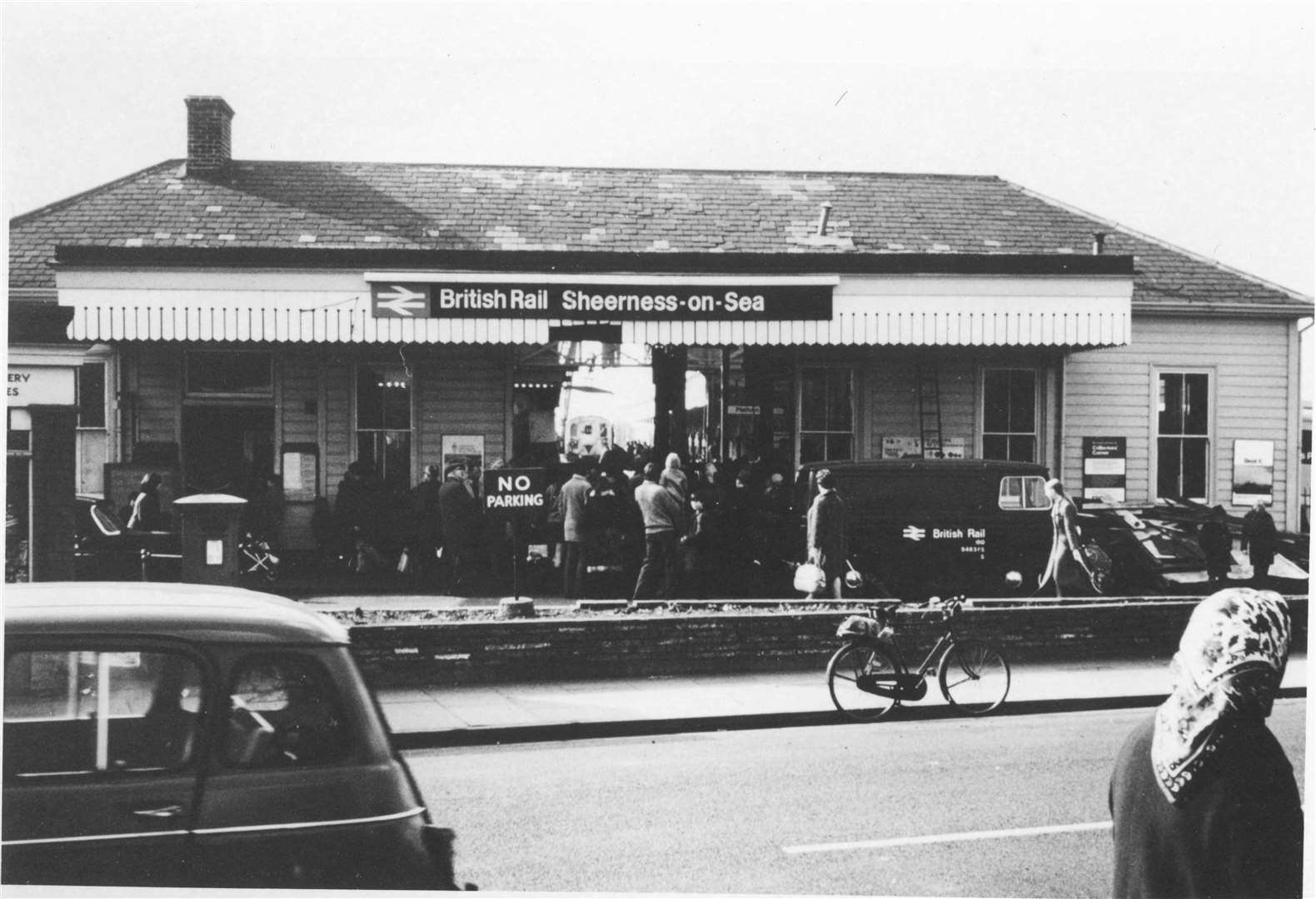 Sheerness station before it was partly destroyed in the 1971 train crash. Picture: Jeremy Seagrove
