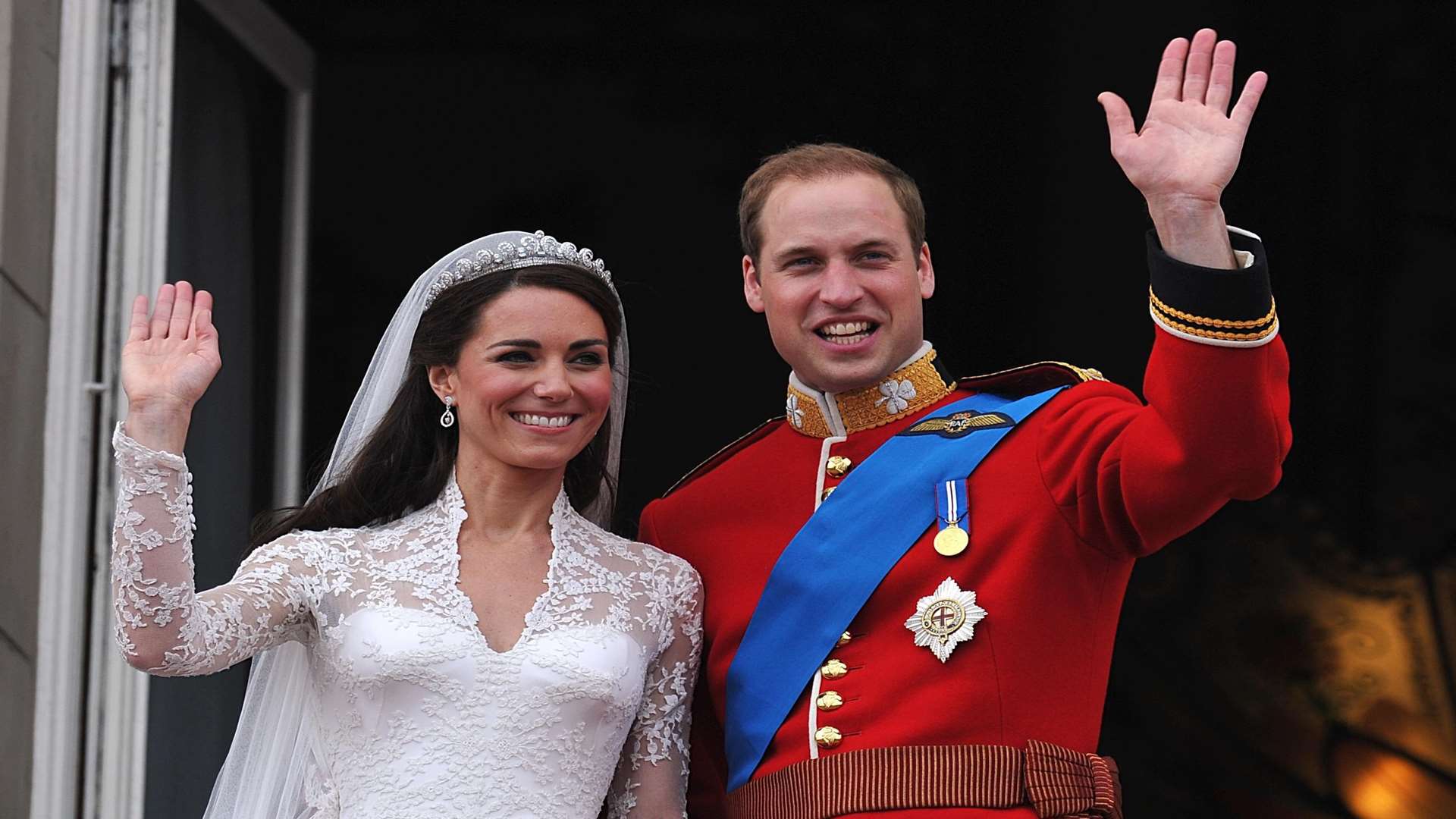 Prince William and Kate Middleton on their wedding day. Picture - John Stillwell