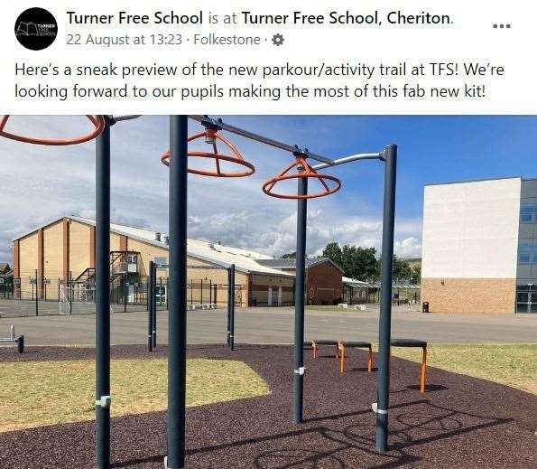 This post was uploaded on the Turner Free School Facebook page in August