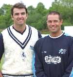 Justin Kemp (left) and Andrew Hall were among Kent's best performers before their return to South Africa