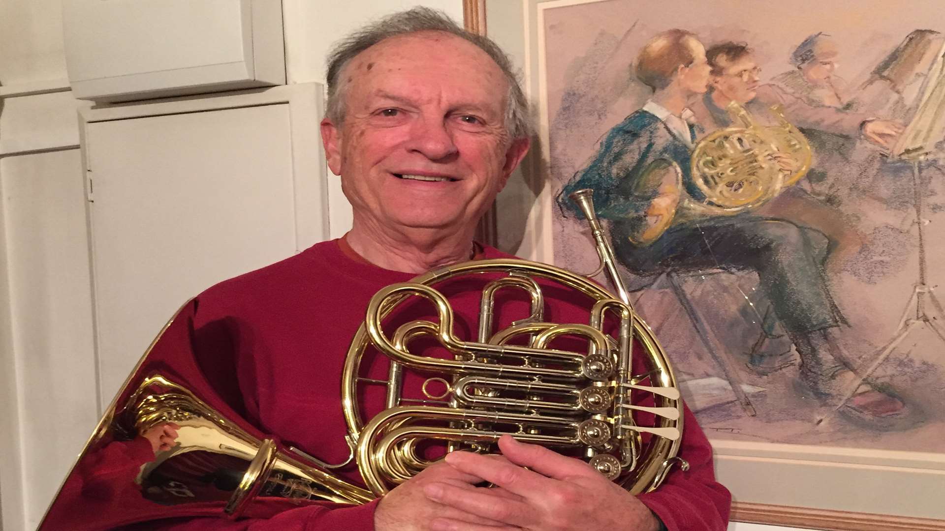 Steve Migden plays the french horn on The Beatles classic Hey Jude.