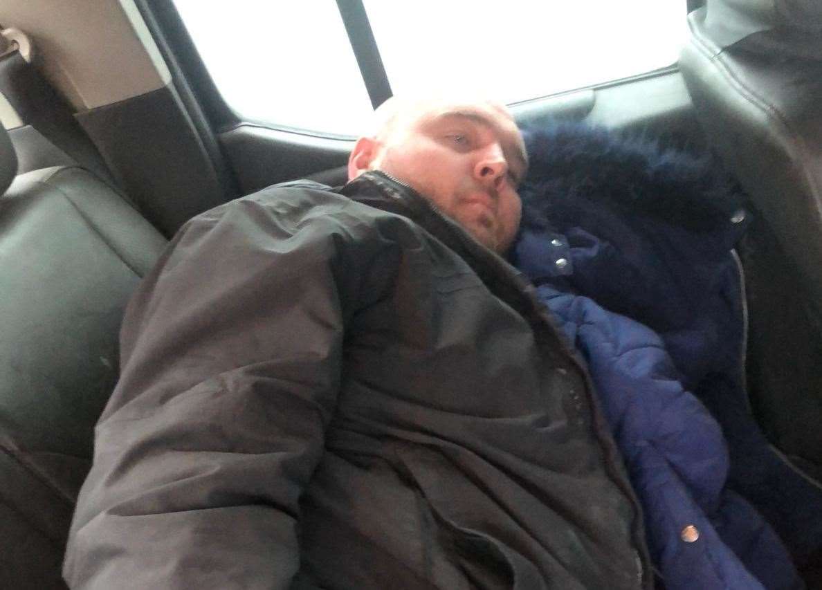 James Golby has been sleeping in his van