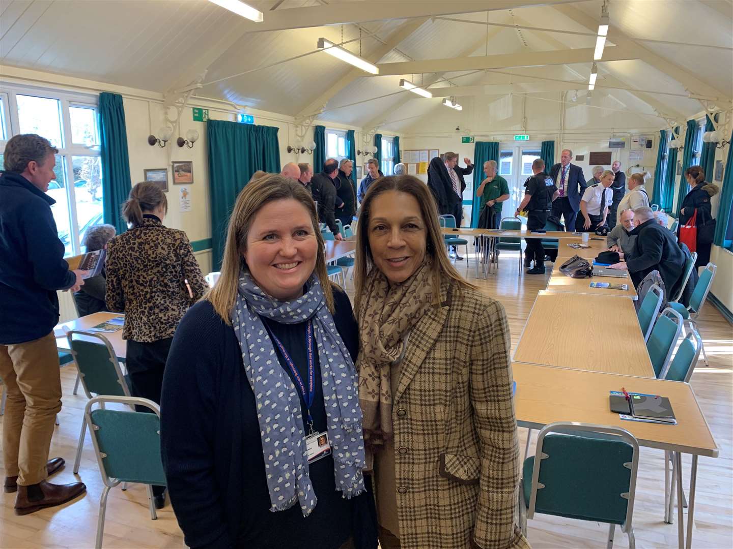 Claudine Russell and Helen Grant MP