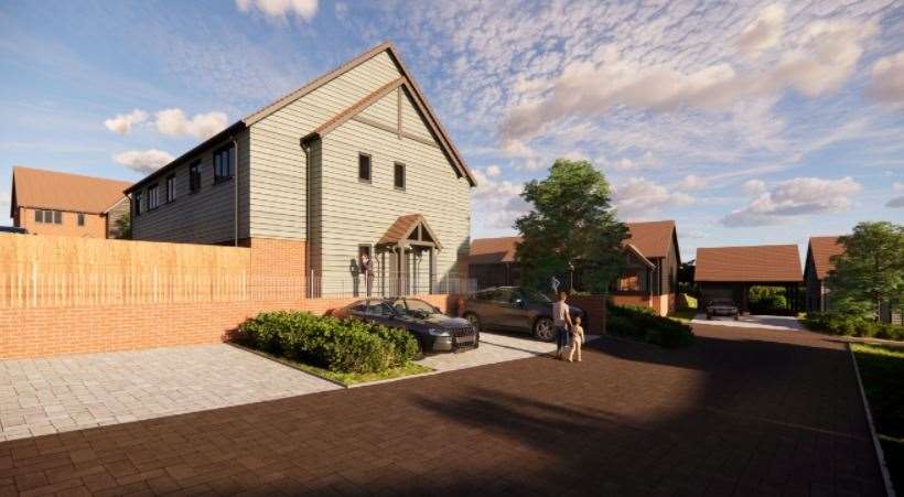 What the houses will look like. Picture: OSG Architecture Ltd