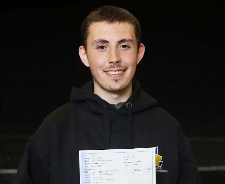 Daniel Searle was one of Towers School's top performers in this year's GCSE results