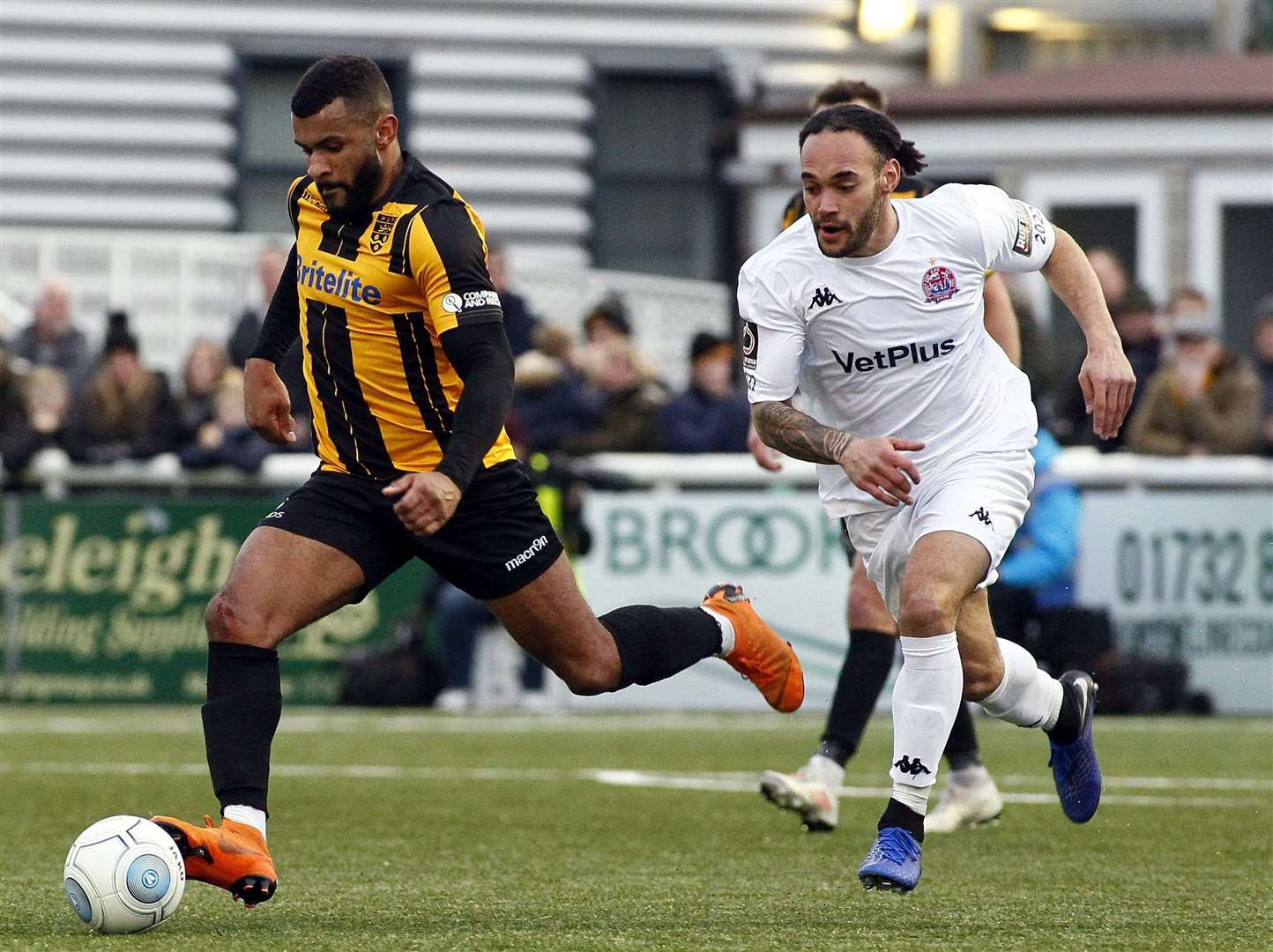 Maidstone left-back Dan Wishart is looking for a new club Picture: Sean Aidan