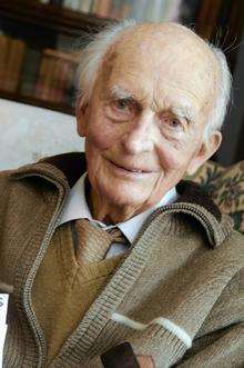 Reg Turnhill, 96, who got a letter from a company saying he was dead.
