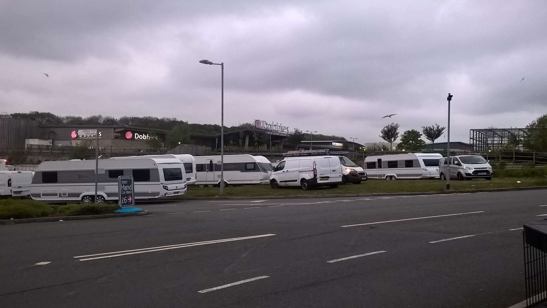 The travellers at Tesco