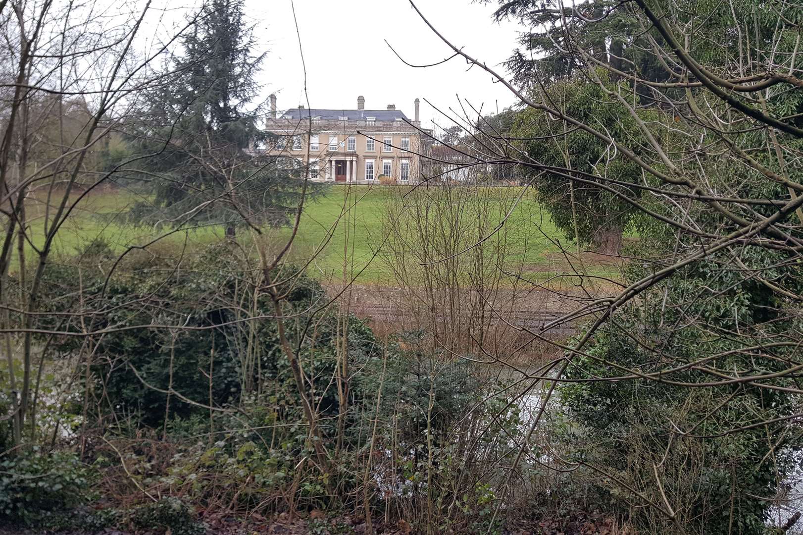 A view from the park of Douce's Manor