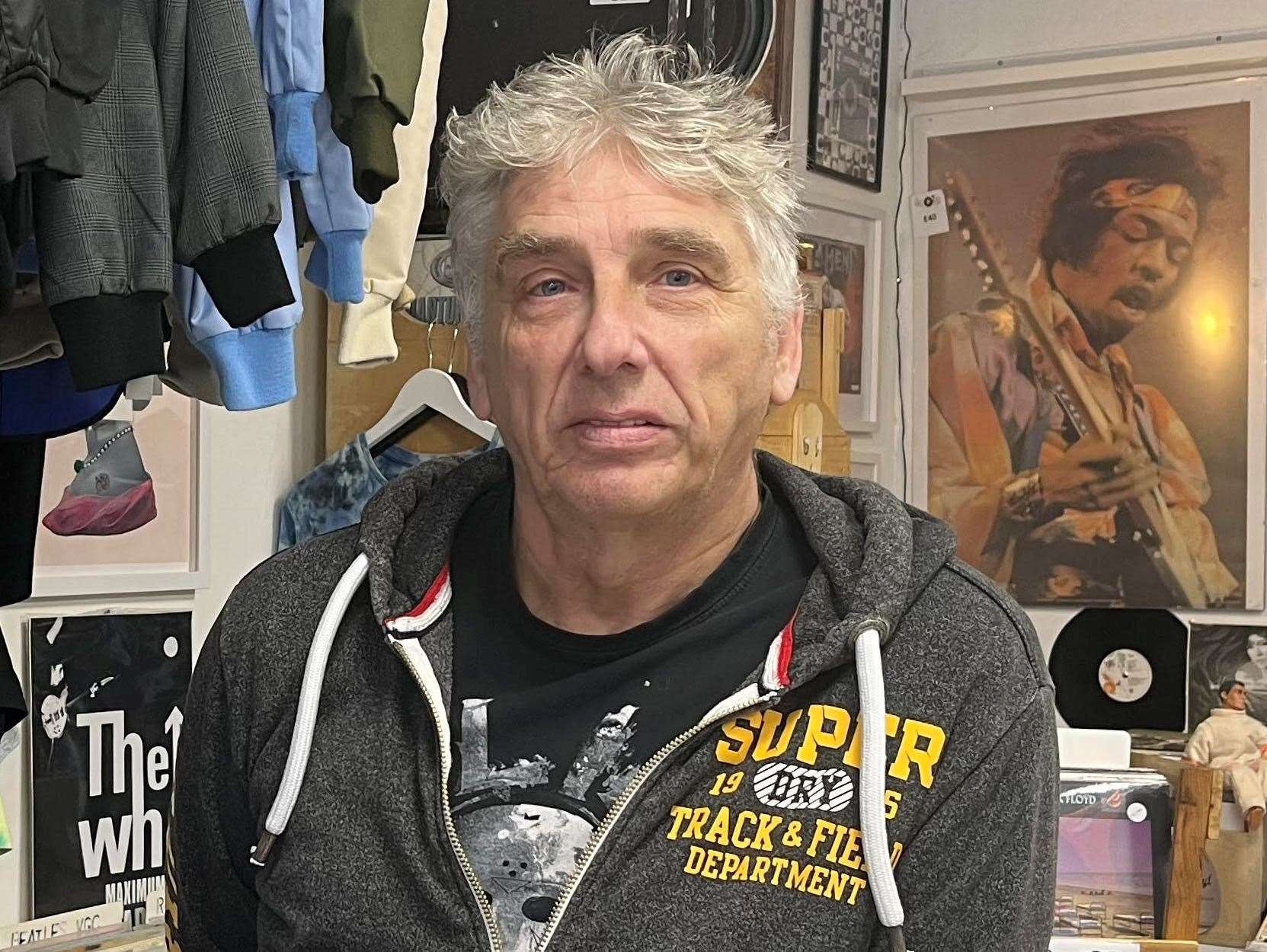 Vince Monticelli runs The Record Store in Park Mall shopping centre