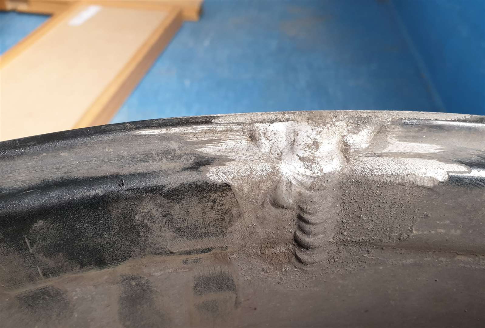 Damage caused to Mr Hunt's tyres