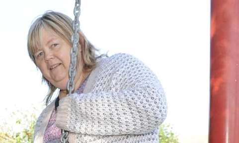 Linda Munday headed a long campaign to have the swing installed. Picture: Tony Flashman