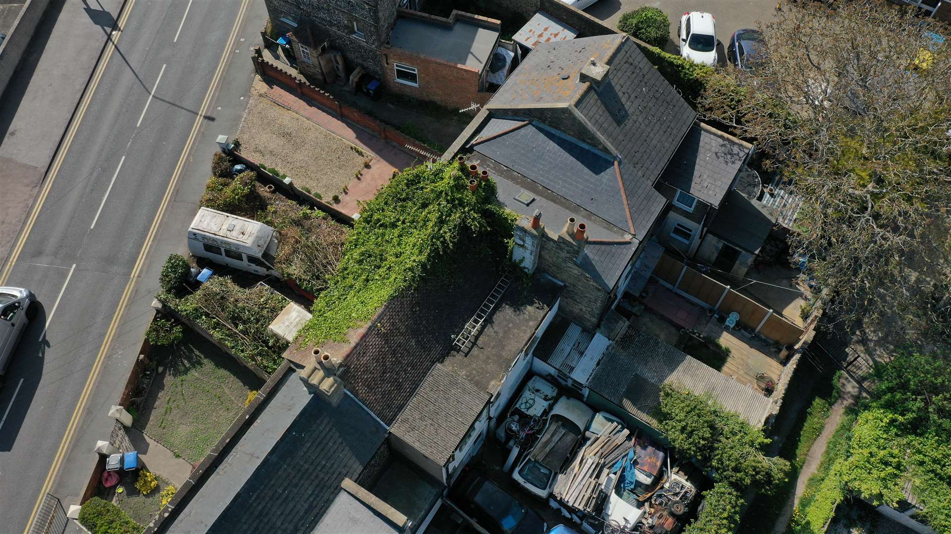 A view of the rear of the property in Boundary Road, Ramsgate. Picture: UKNIP