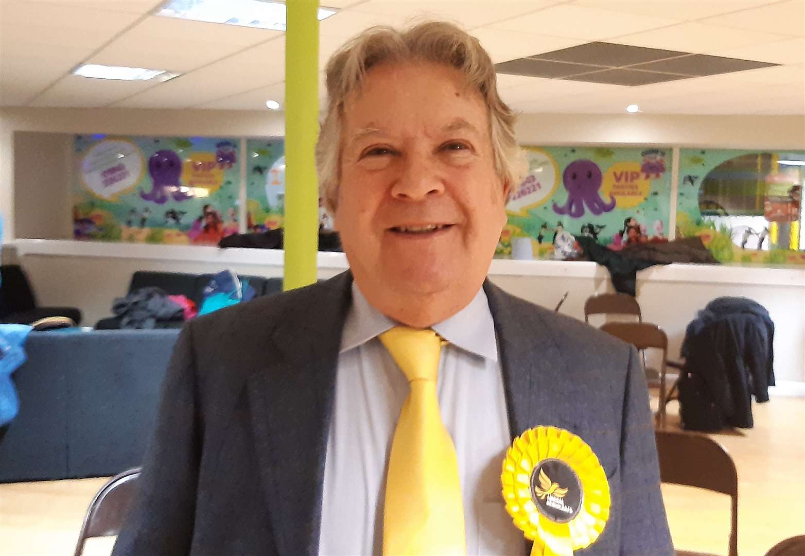 Lib Dem candidate Martyn Pennington at the count