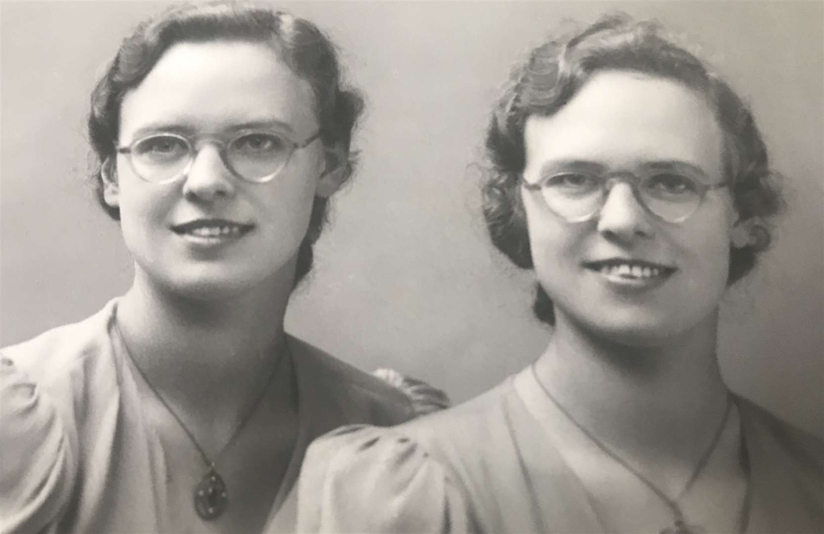 From left, Dorothy and Kathleen on their 21st birthday