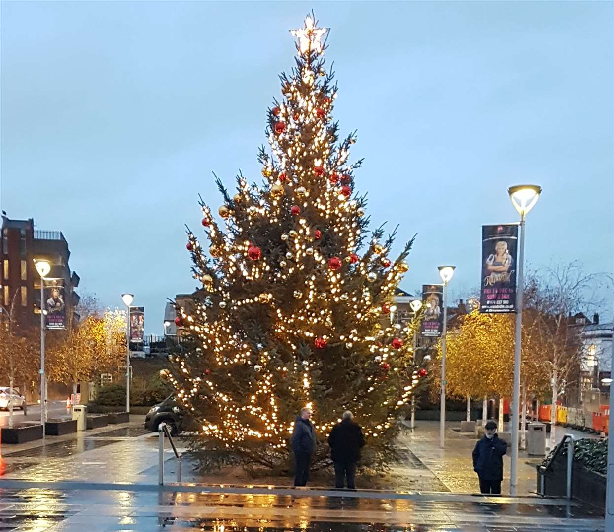 At least you can still go and see the Christmas tree in Community Square. Picture: Jason Arthur