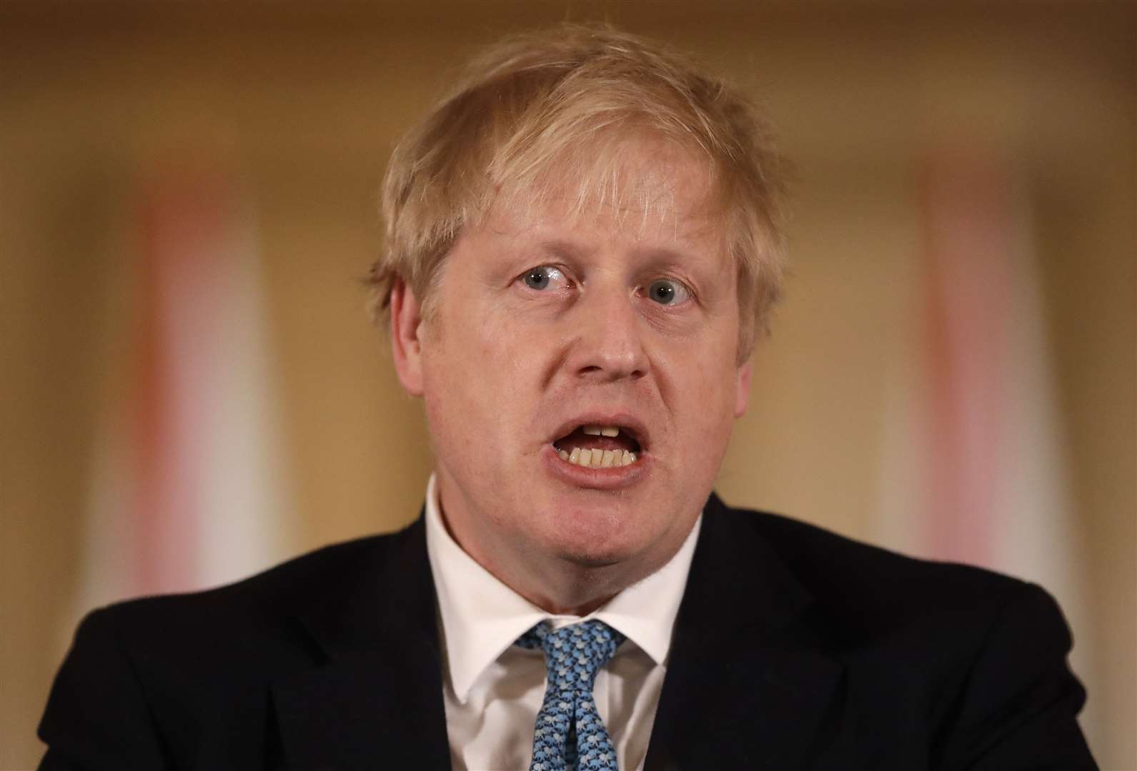 Prime Minister Boris Johnson during a media briefing in Downing Street. Picture: Matt Dunham/PA Wire.