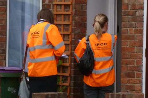 Officers from the Independent Police Complaints Commission carry out inquiries in Richmond Street