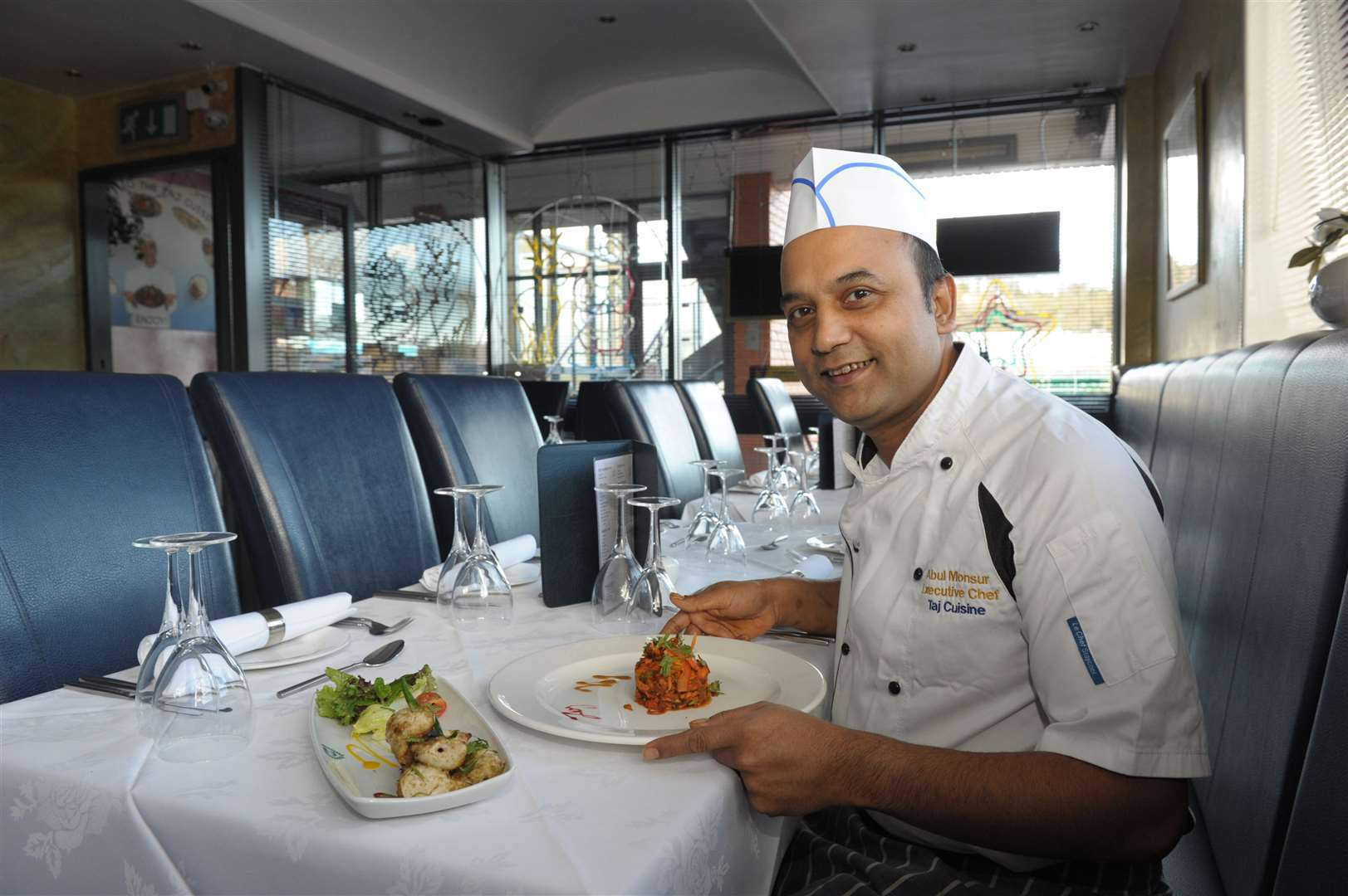 Taj Cuisine owner Abul Monsur. Picture: Steve Crispe