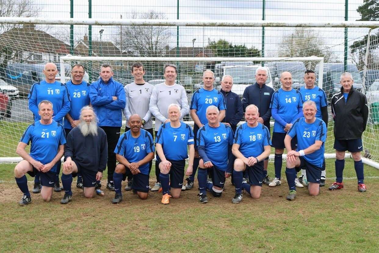 The Kent over-60s rep side.