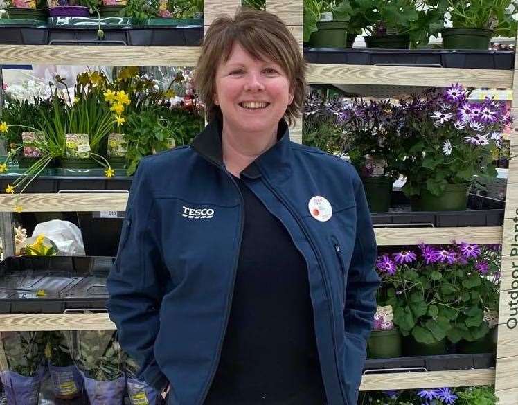 Tesco Sheerness store manager Kay Speed