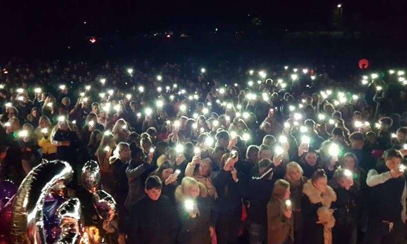 The candle-lit vigil for Georgia