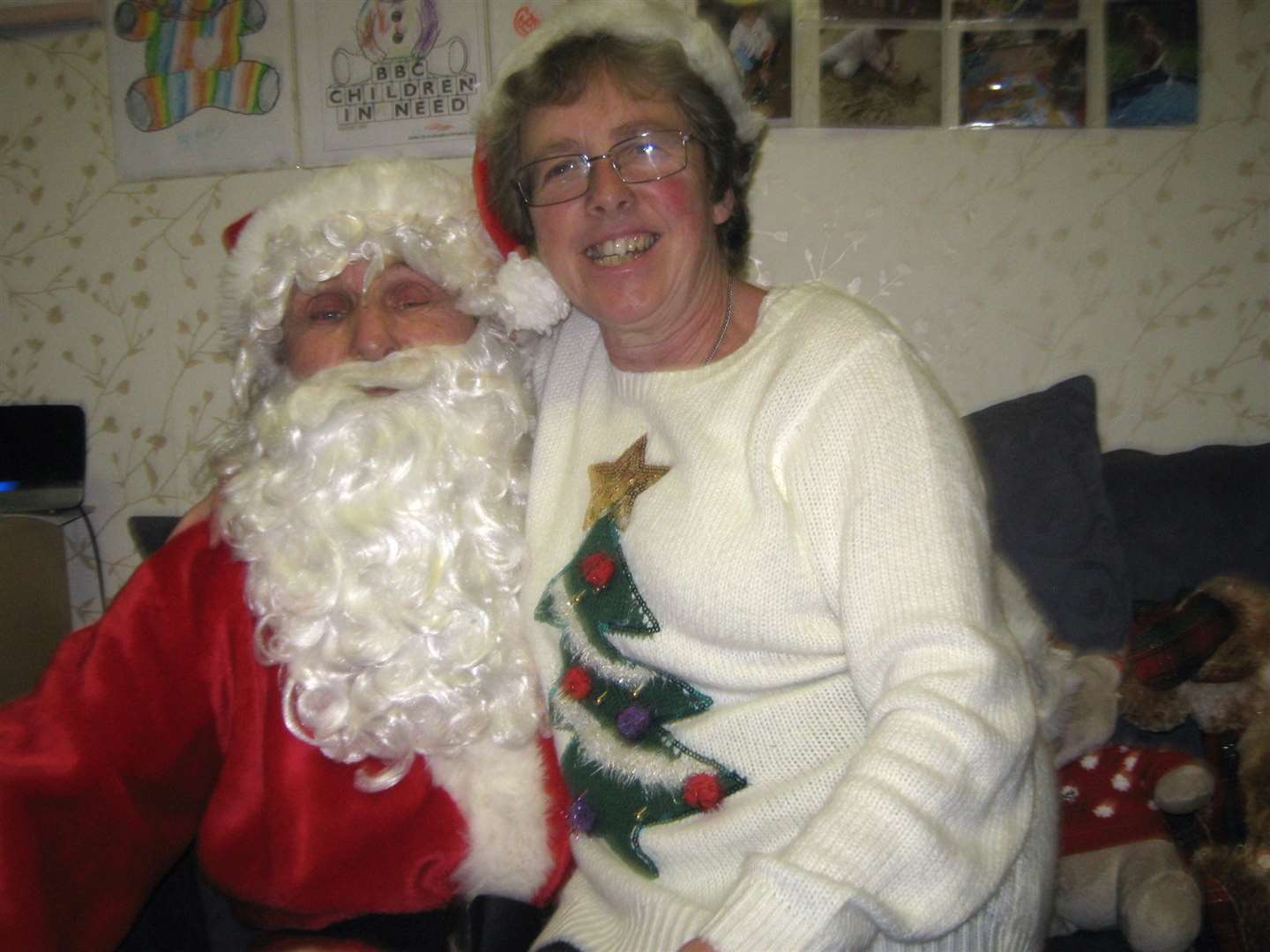 Tom enjoyed delighting youngsters by dressing up as Father Christmas. Picture: Yvonne Wills