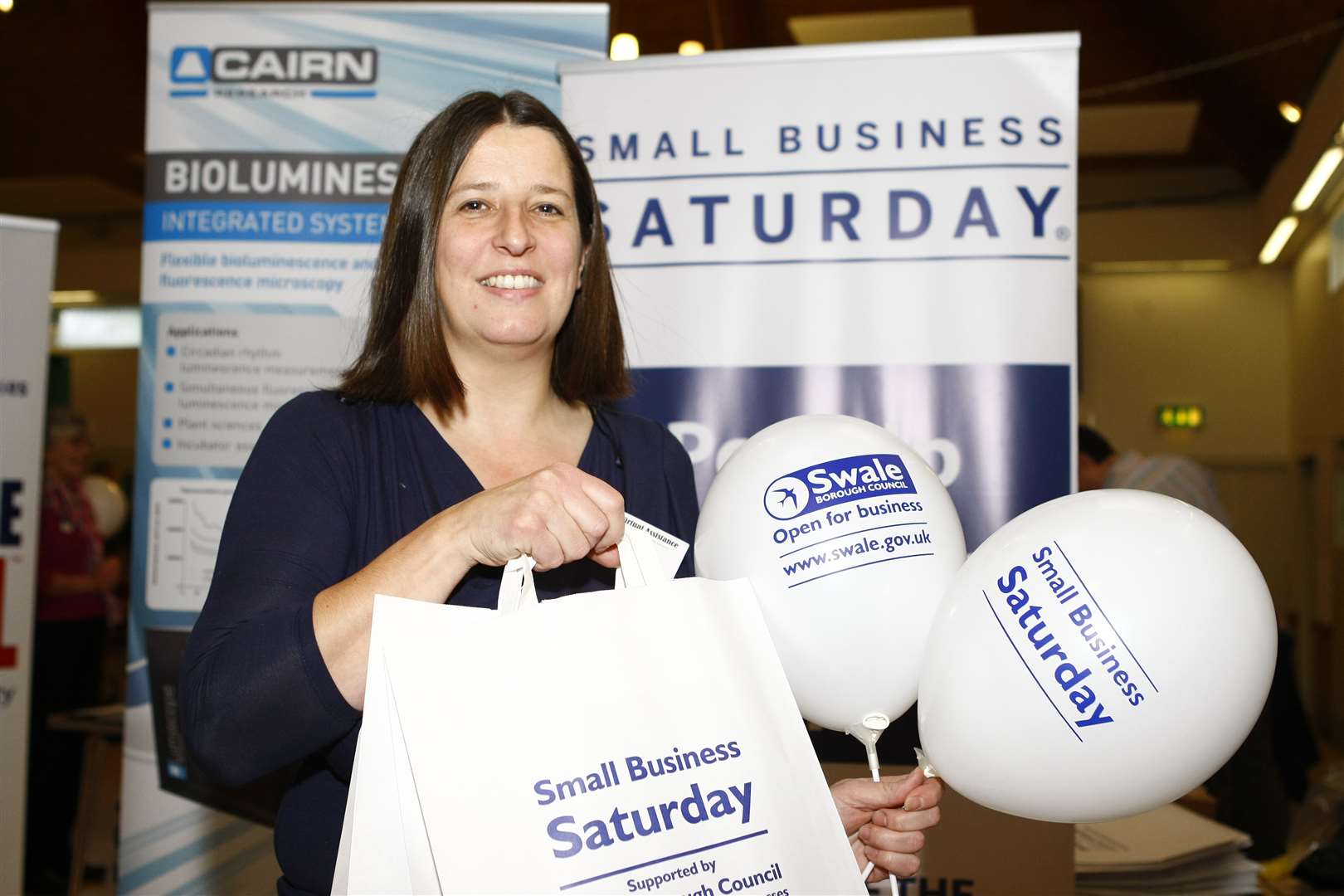 Jude Sachs supporting Small Business Saturday last year at the Alexander Centre in Faversham
