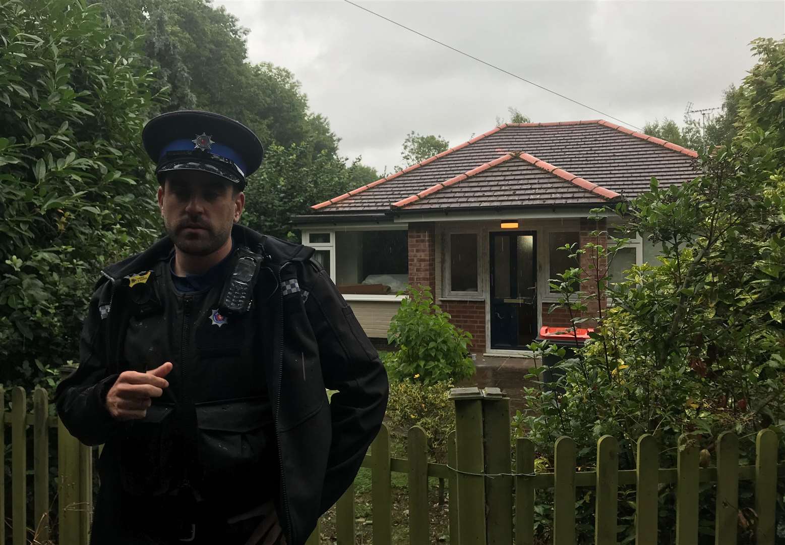 Police outside the property in Bekesbourne Lane (15235300)