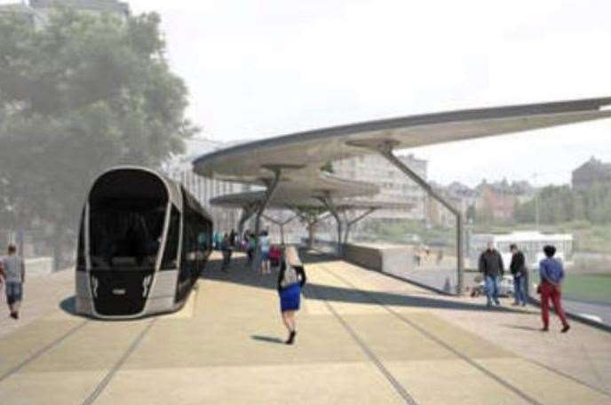 An artist's impression of the Kenex tram station (9788428)