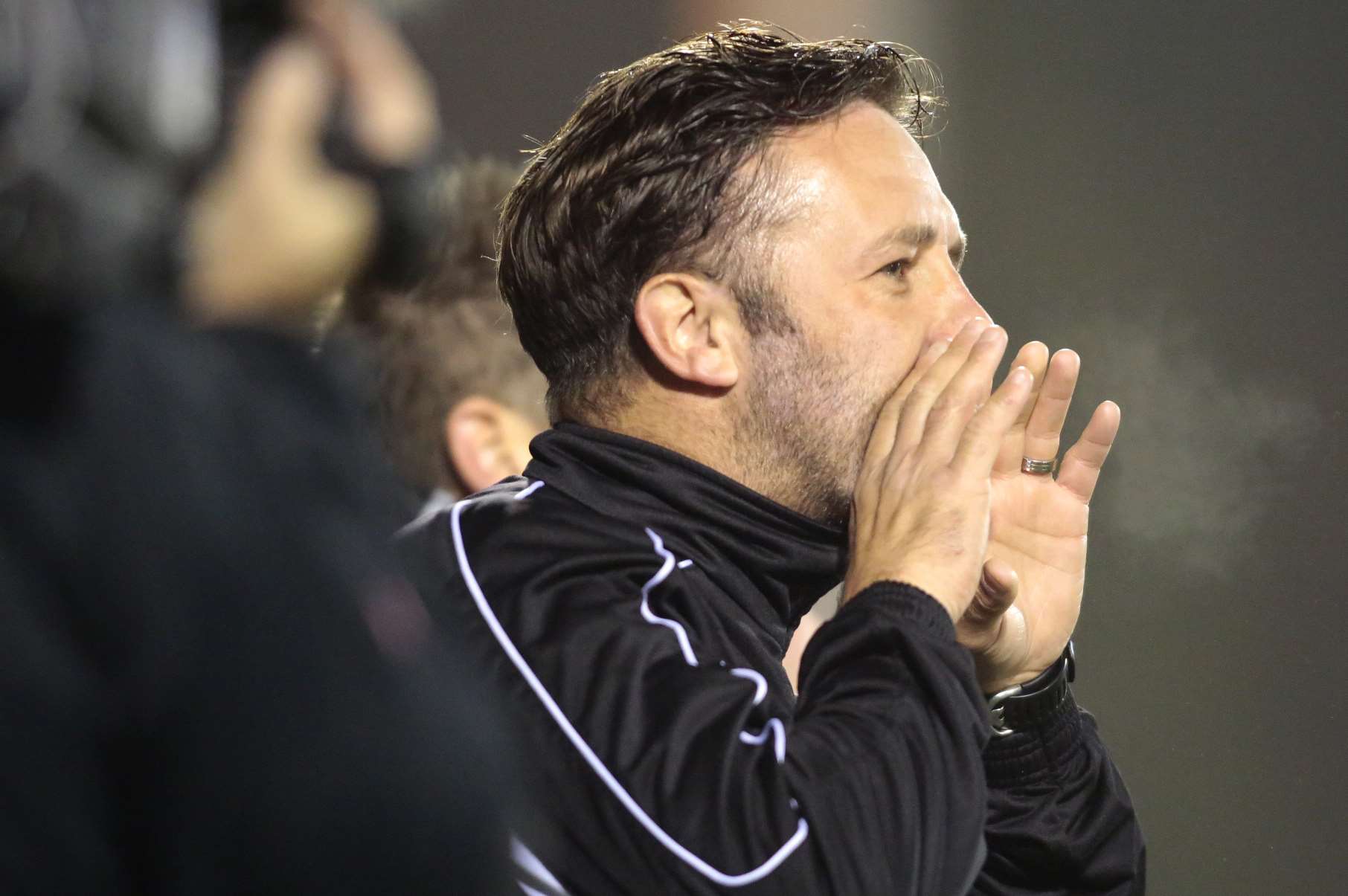 The cameras will be on Maidstone boss Jay Saunders again Picture: Martin Apps
