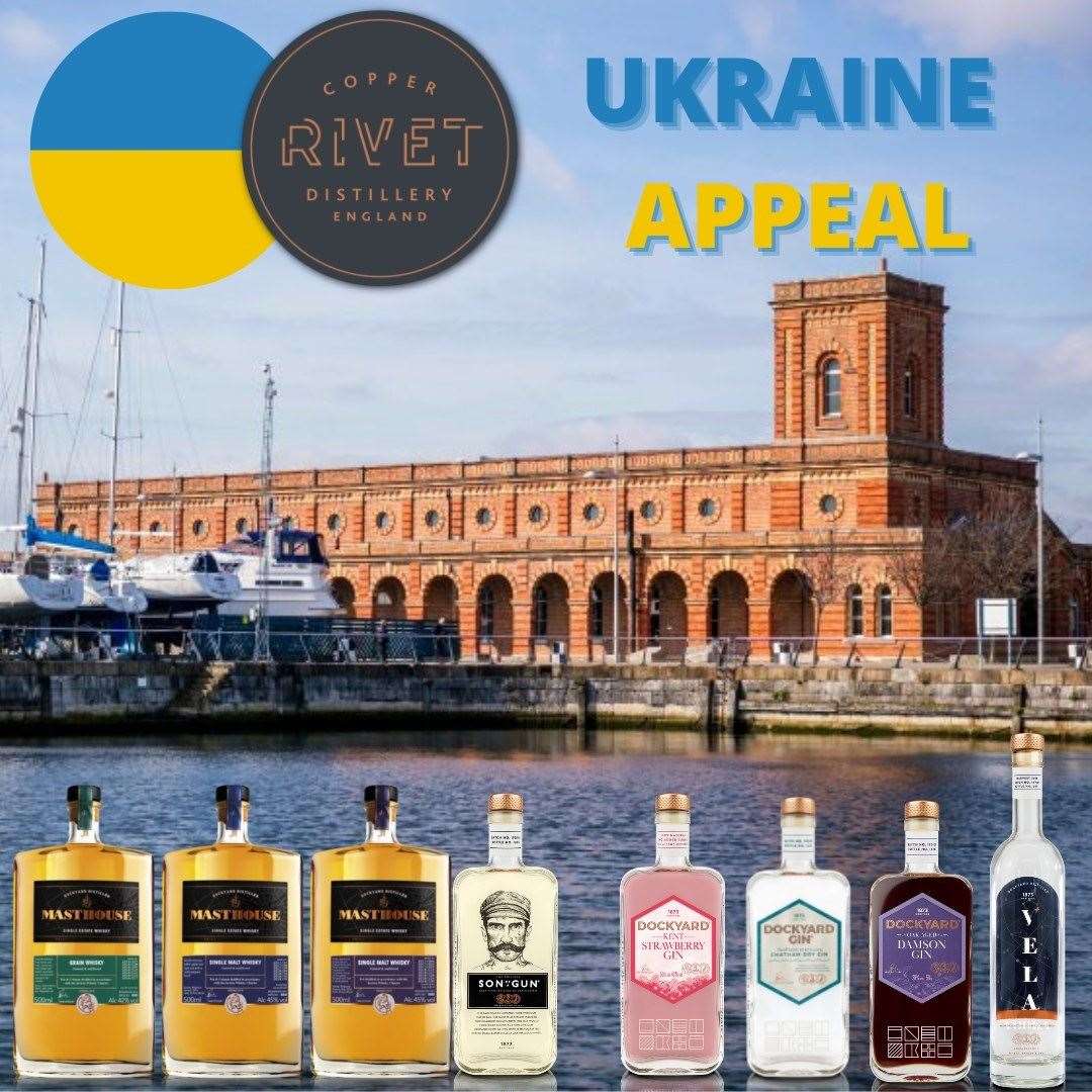 They will be donating money from each purchase to help those in Ukraine. Picture: Copper Rivet Distillery