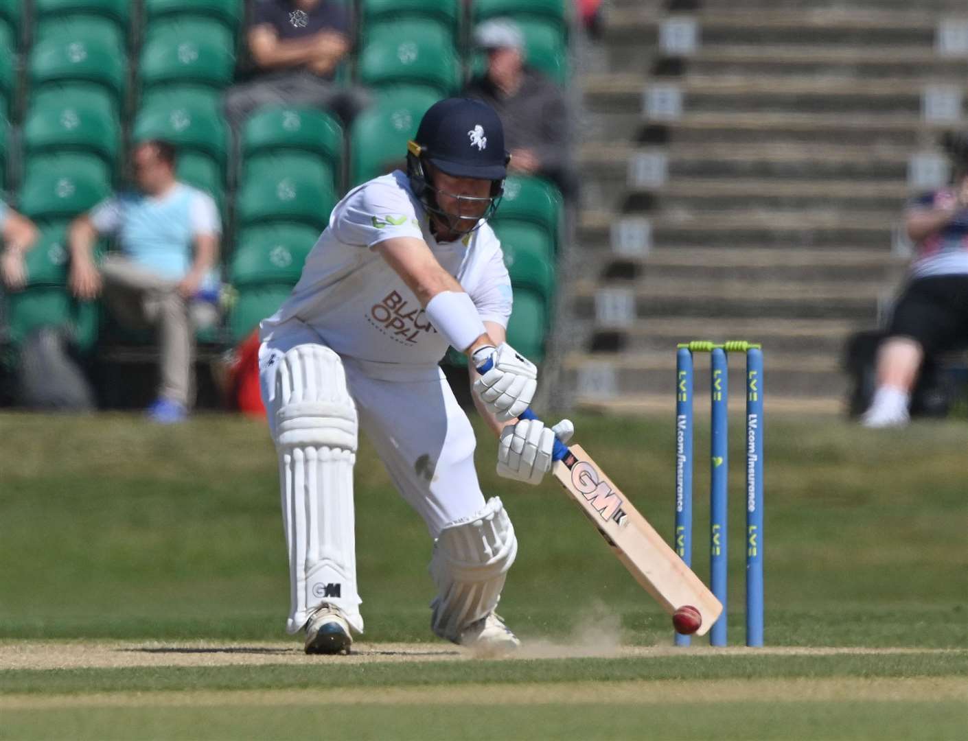 Ben Compton finished unbeaten on 63 in Kent's second innings Picture: Keith Gillard