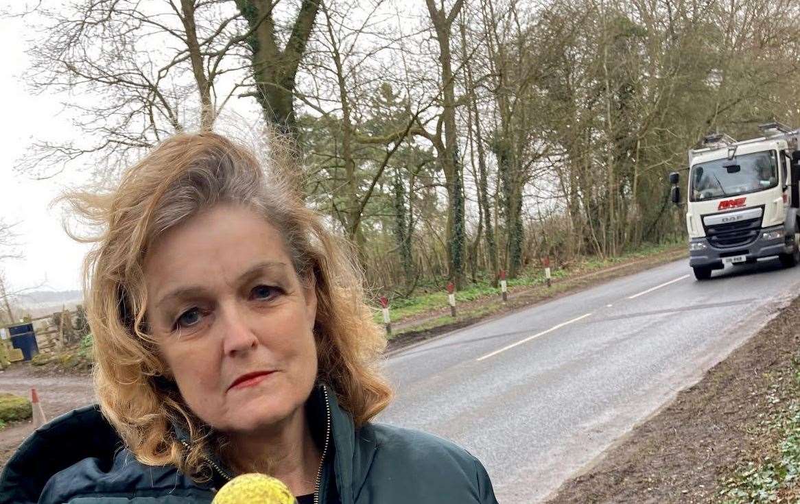 Maidstone councillor Val Springett pictured on the A20