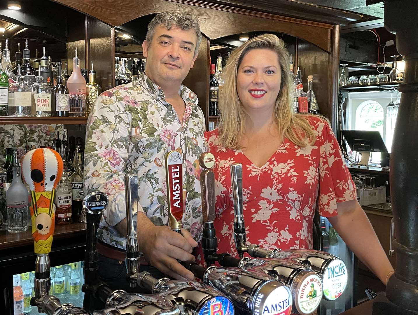 Lee Varnham and Gemma O'Brien run The Black Horse pub
