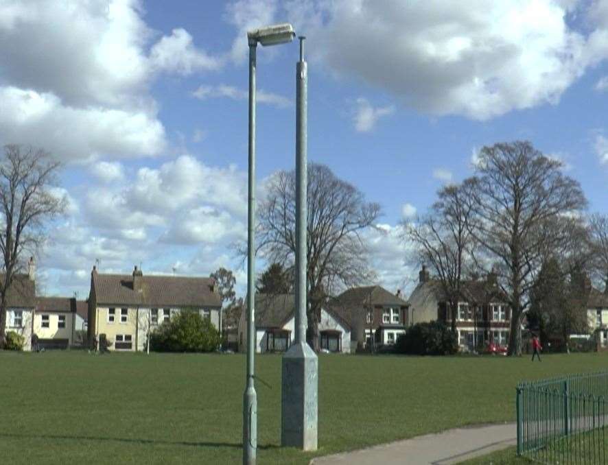 CCTV cameras have been removed at Rainham Recreation Ground which residents feel has contributed to anti-social issues increasing