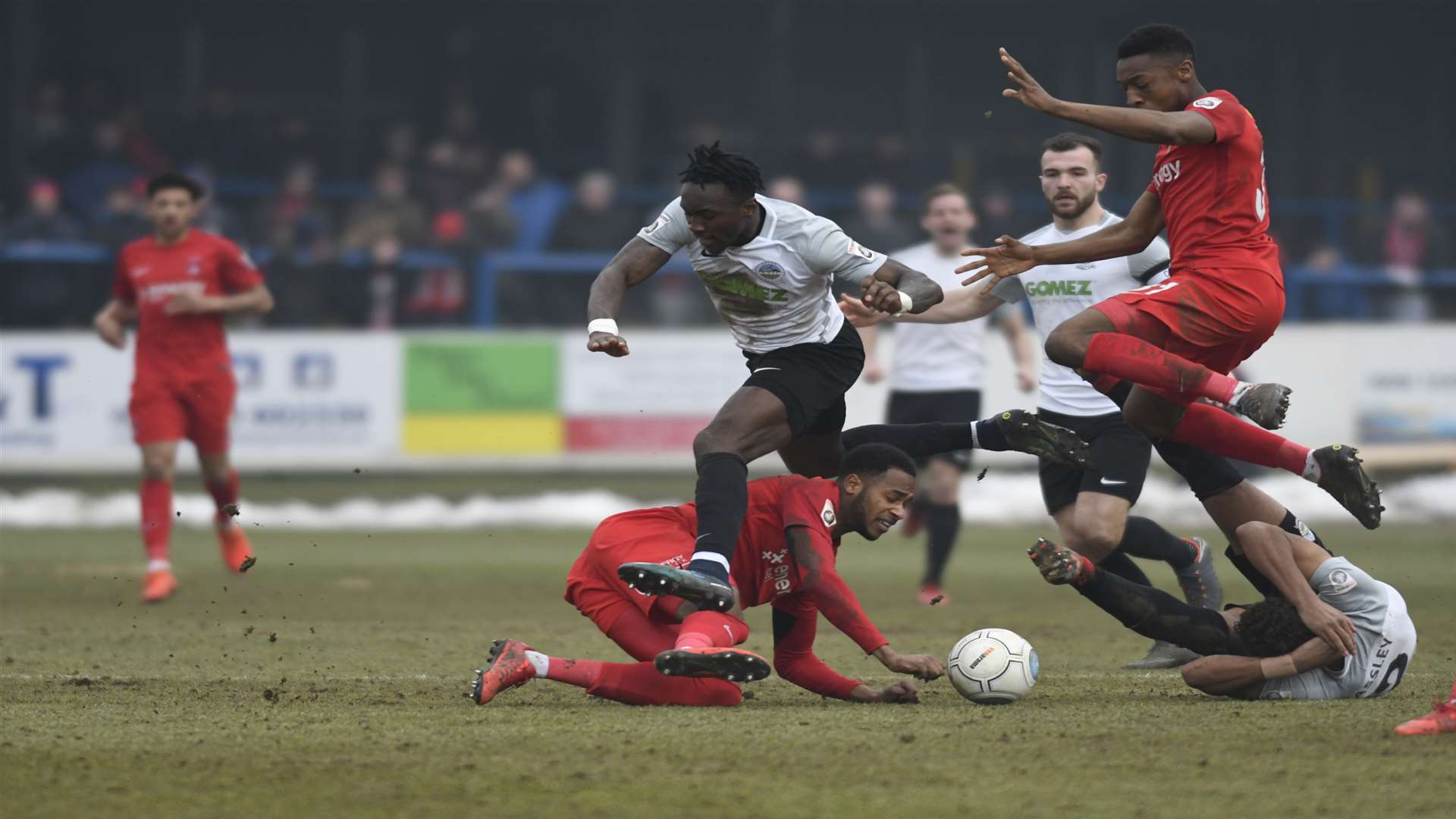 Action from Dover's win against Leyton Orient. Picture: Tony Flashman