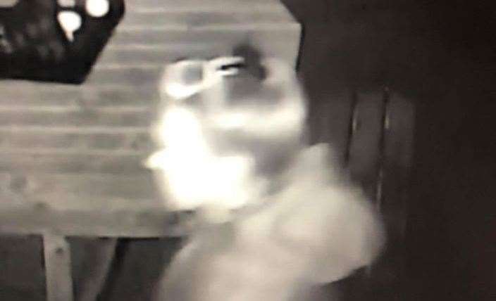 One of the individuals captured on CCTV