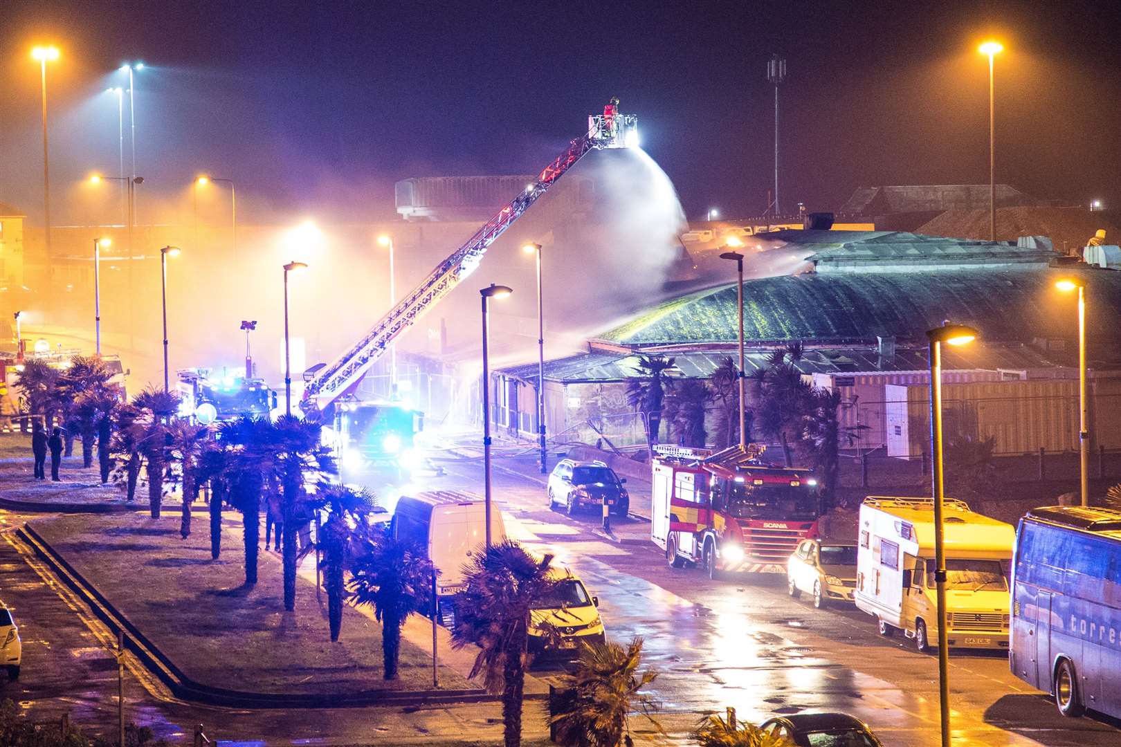 Folkestone photographer Dan Desborough captured some stunning images of the Onyx fire at its height