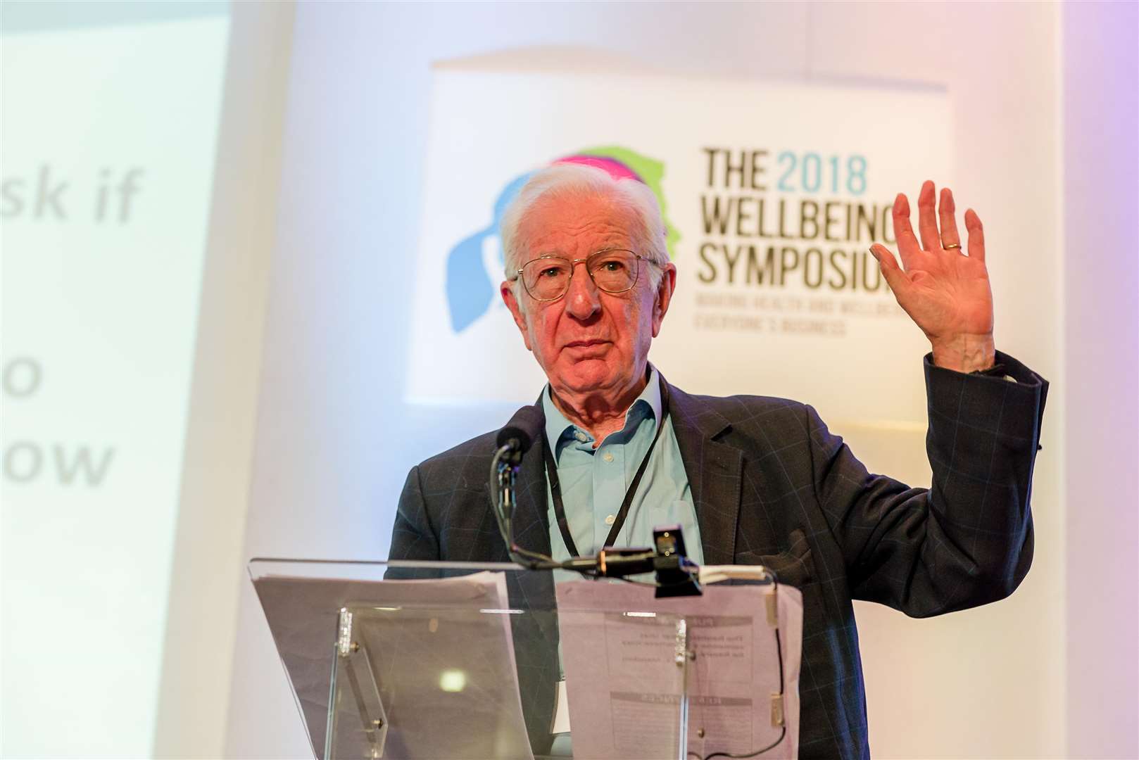 Lord Richard Layard of Action for Happiness speaks at the Wellbeing Symposium